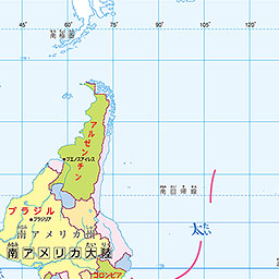 逆さ地図 世界の国々