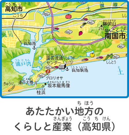 あたたかい地方のくらしと産業（高知県）