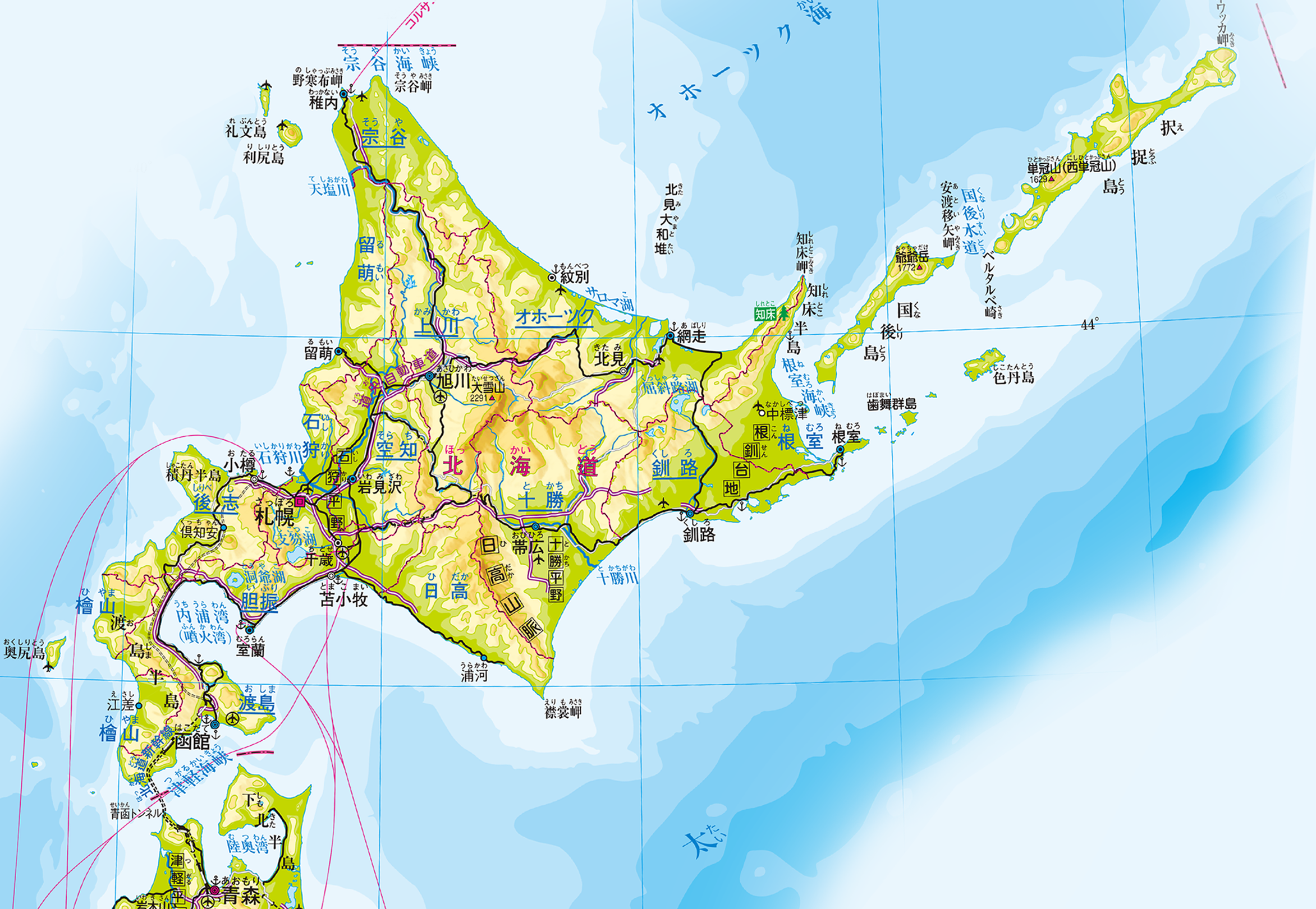 北海道地方 州 地方別メニュー 中学校社会科地図 帝国書院