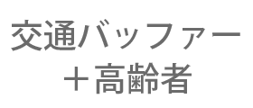 交通バッファー＋高齢者